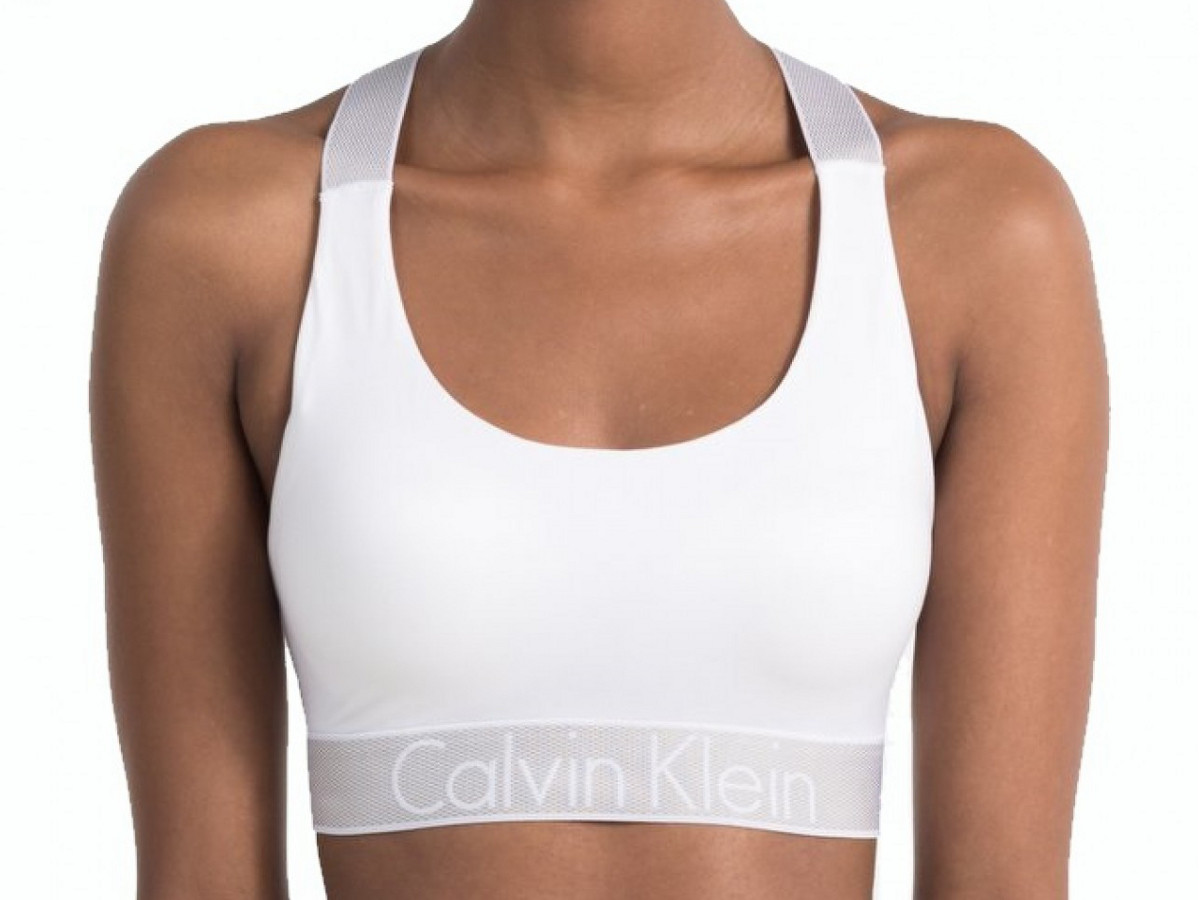 Calvin Klein Customized Stretch Bralette Qf4053e White ♥ Spravna Podprsenka